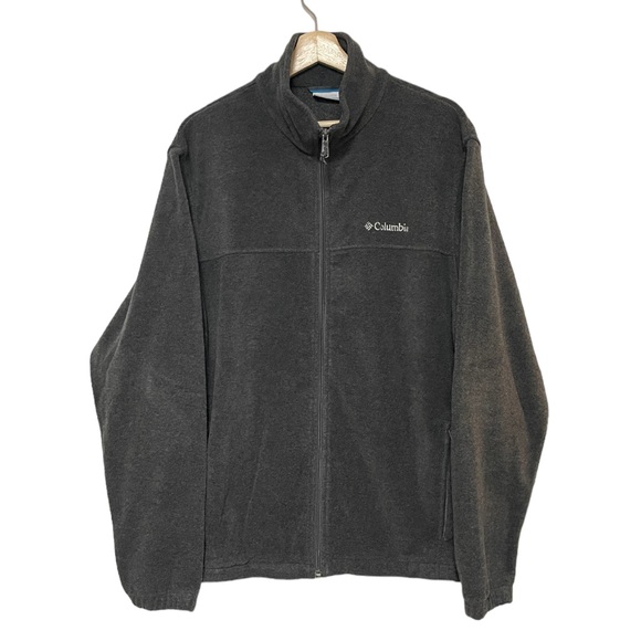 COLUMBIA Fleece Steens Mountain Full Zip Jacket Grey WM3220 Mens Large - Picture 2 of 11